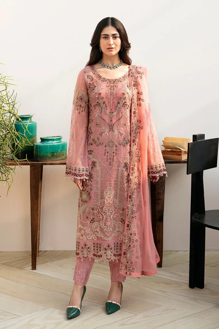 Ramsha | Chevron Chiffon Collection | A-805 - Aqsa Fabrics