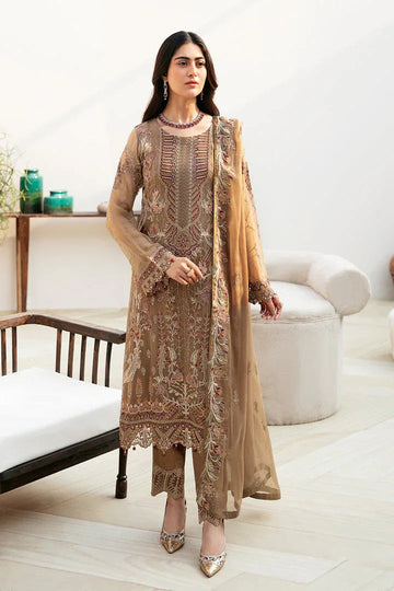 Ramsha | Chevron Chiffon Collection | A-812 - Aqsa Fabrics