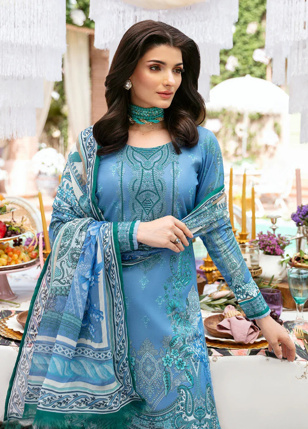 Gulaal | Summer Glow Lawn 24 | ELAINE (GL-L-24V3-07) - Aqsa Fabrics