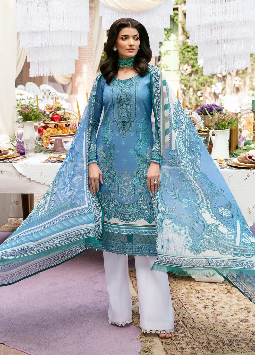 Gulaal | Summer Glow Lawn 24 | ELAINE (GL-L-24V3-07) - Aqsa Fabrics