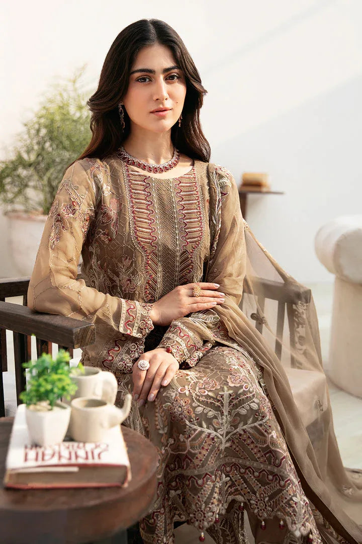 Ramsha | Chevron Chiffon Collection | A-812 - Aqsa Fabrics