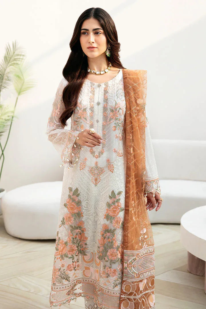 Ramsha | Chevron Chiffon Collection | A-808 - Aqsa Fabrics