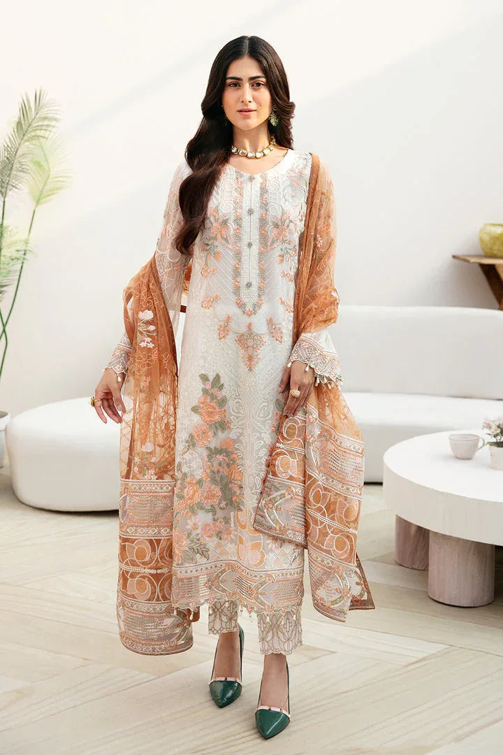 Ramsha | Chevron Chiffon Collection | A-808 - Aqsa Fabrics