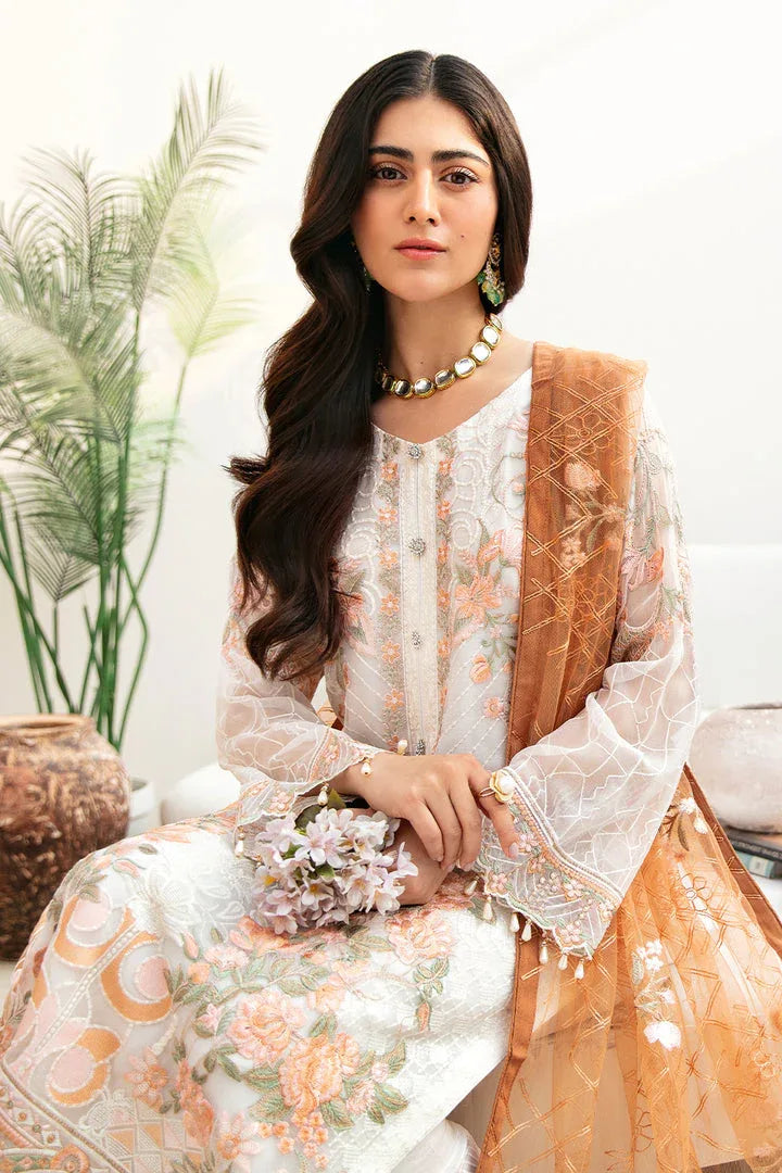 Ramsha | Chevron Chiffon Collection | A-808 - Aqsa Fabrics