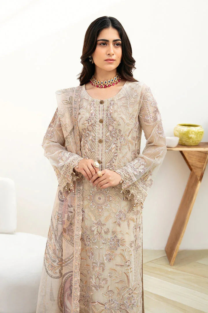 Ramsha | Chevron Chiffon Collection | A-802 - Aqsa Fabrics