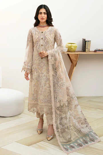 Ramsha | Chevron Chiffon Collection | A-802 - Aqsa Fabrics
