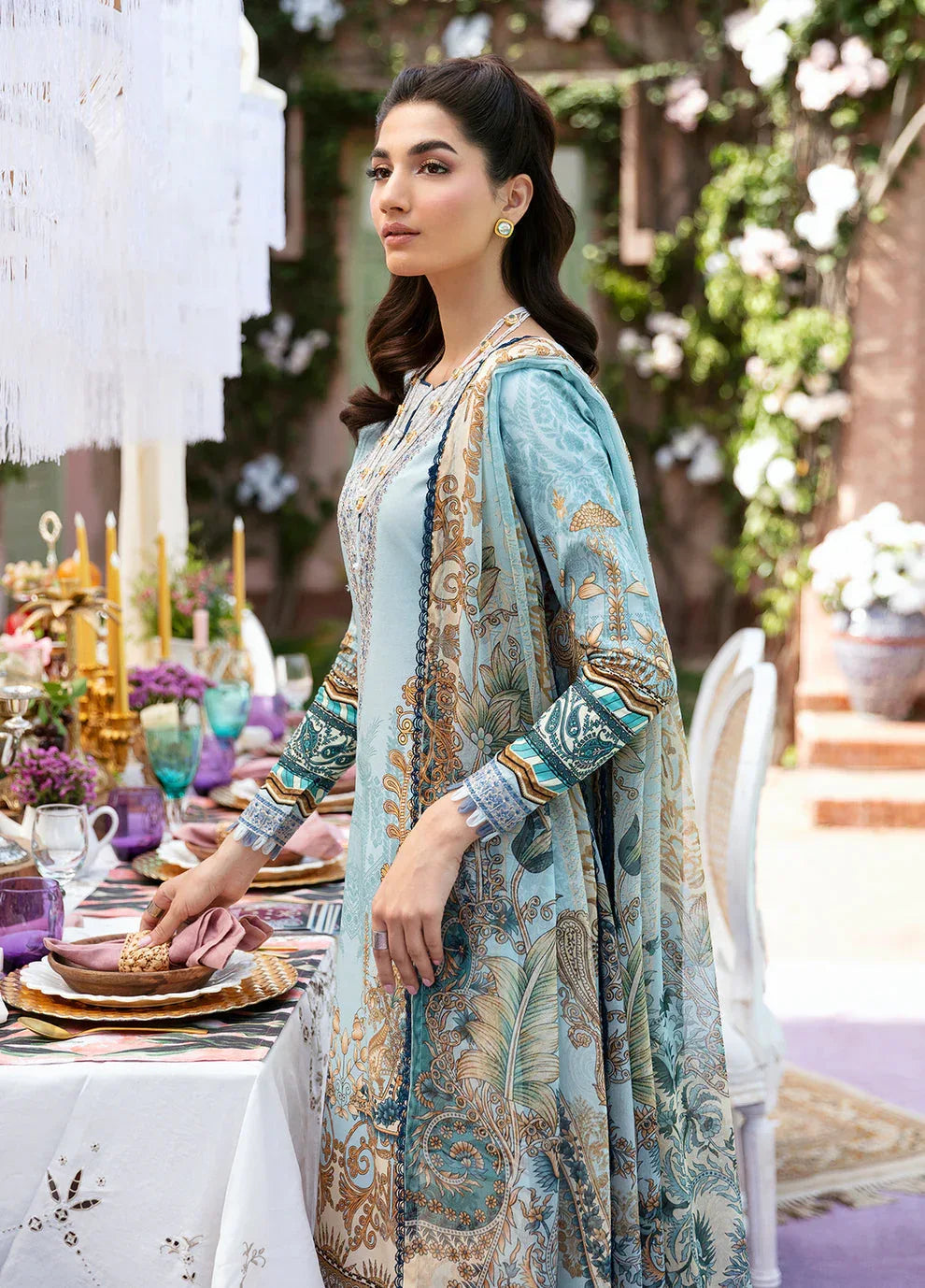 Gulaal | Summer Glow Lawn 24 | AMAYRAH (GL-L-24V3-02) - Aqsa Fabrics