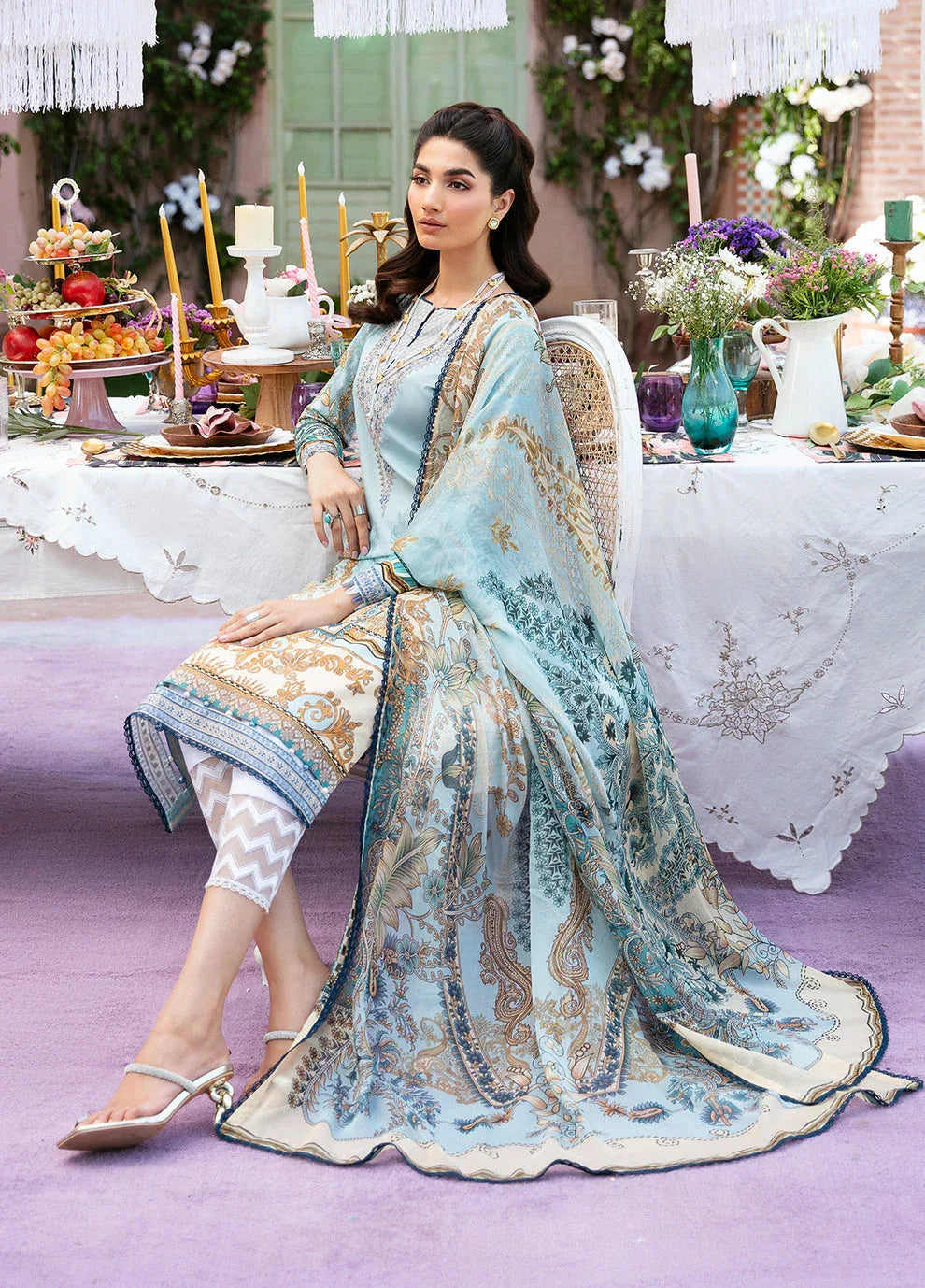 Gulaal | Summer Glow Lawn 24 | AMAYRAH (GL-L-24V3-02) - Aqsa Fabrics