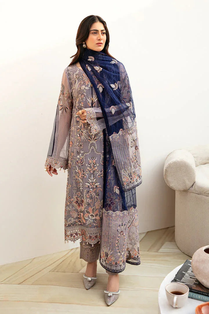 Ramsha | Chevron Chiffon Collection | A-809 - Aqsa Fabrics