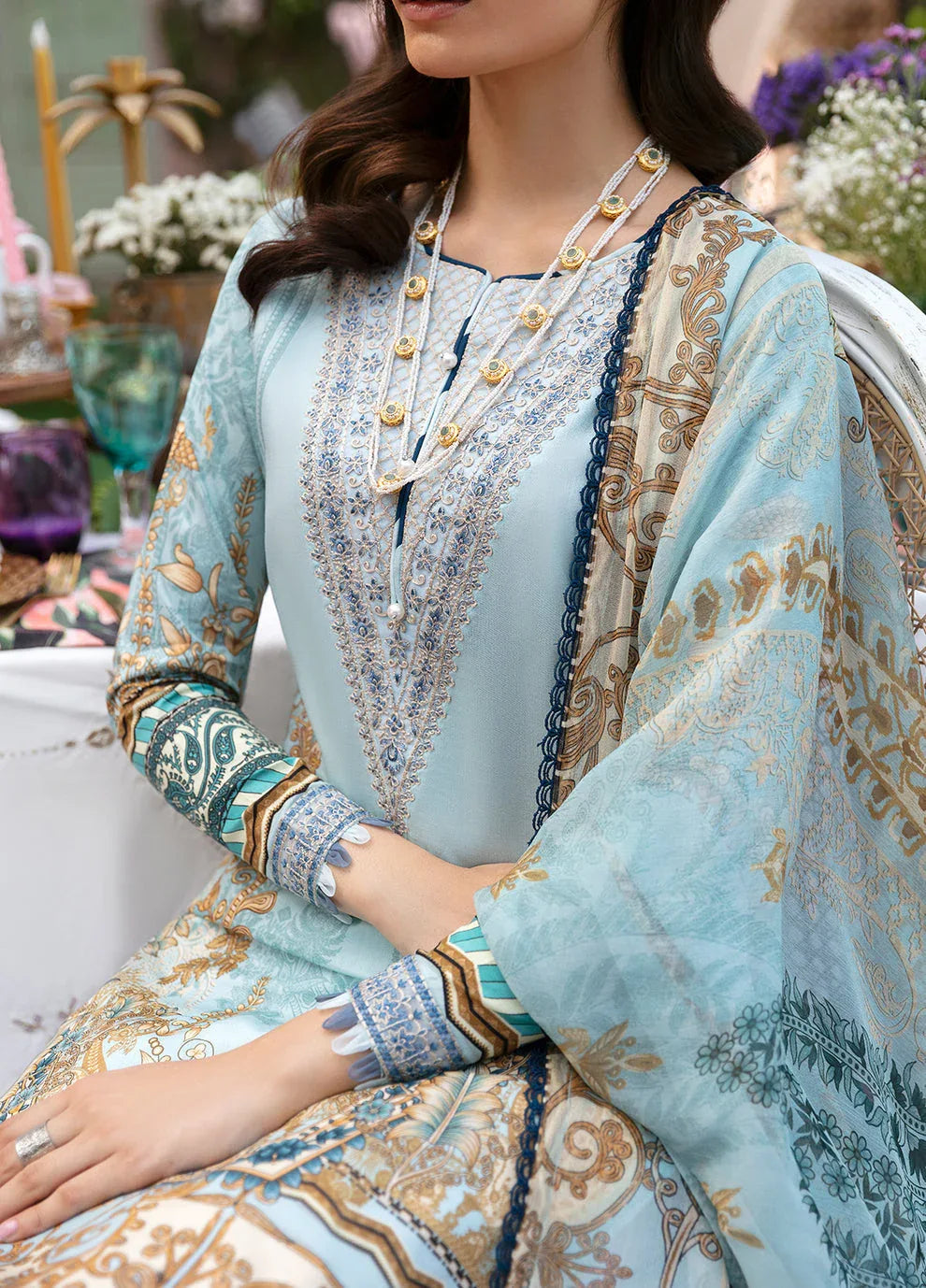 Gulaal | Summer Glow Lawn 24 | AMAYRAH (GL-L-24V3-02) - Aqsa Fabrics