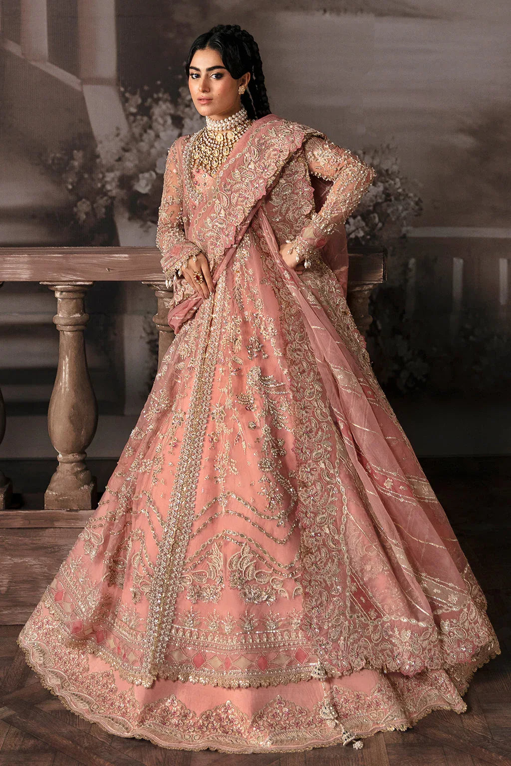 Afrozeh-The Brides Wedding Formal 3Pc Suit AFB-V1-06 Victoria - Aqsa Fabrics