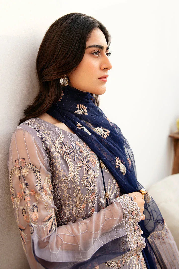 Ramsha | Chevron Chiffon Collection | A-809 - Aqsa Fabrics