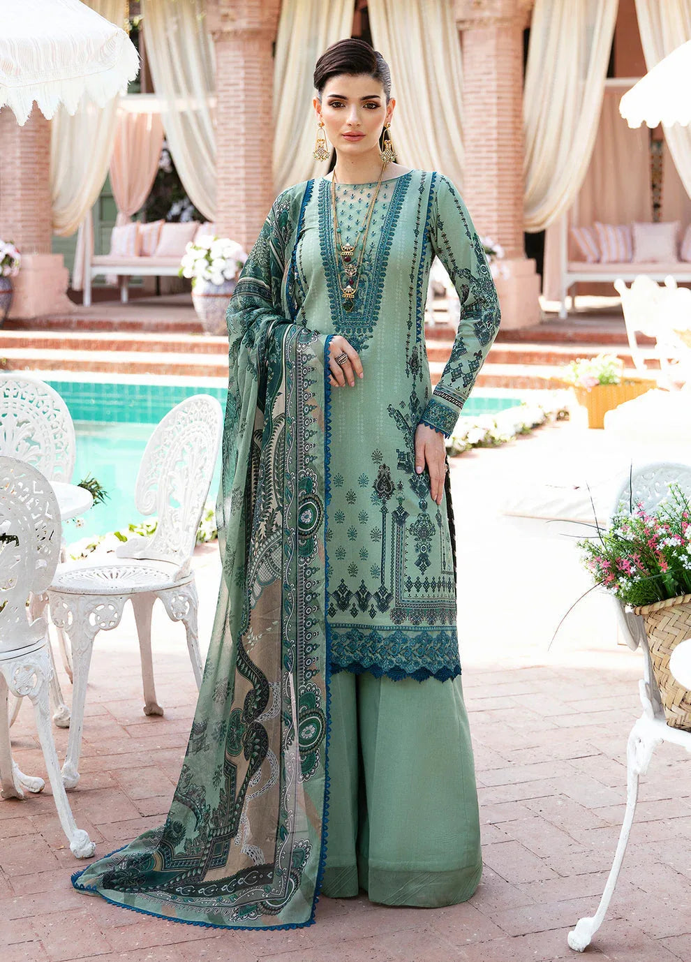 Gulaal | Summer Glow Lawn 24 | ANADIYA (GL-L-24V3-05) - Aqsa Fabrics