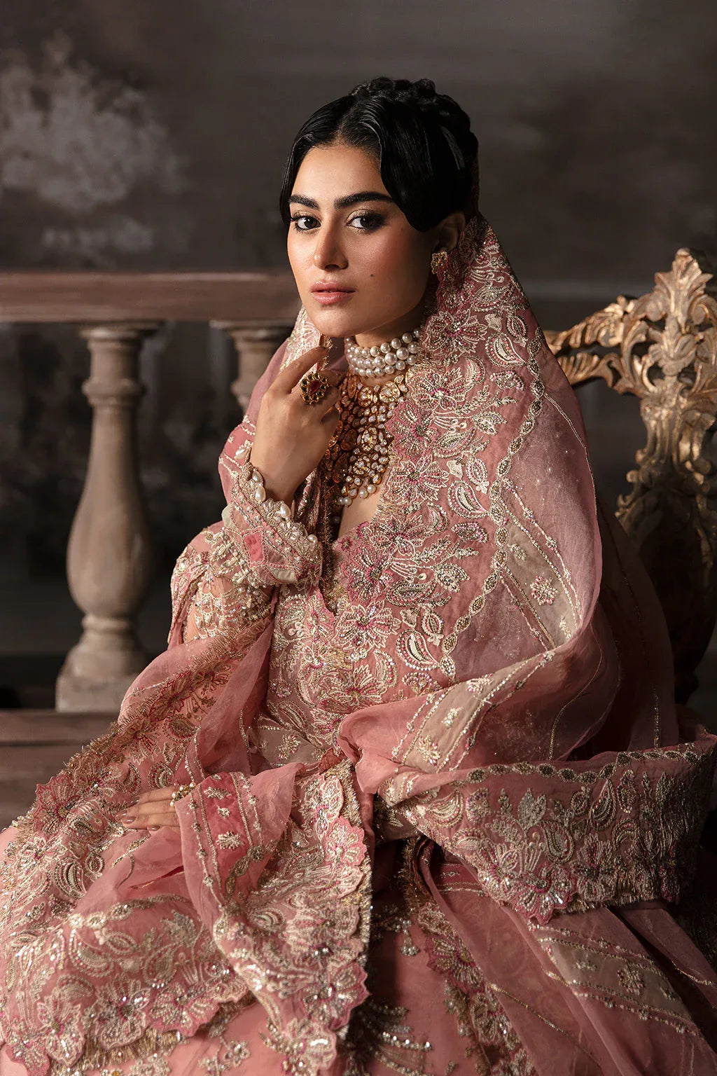Afrozeh-The Brides Wedding Formal 3Pc Suit AFB-V1-06 Victoria - Aqsa Fabrics