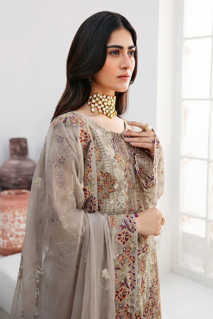 Ramsha | Chevron Chiffon Collection | A-806 - Aqsa Fabrics