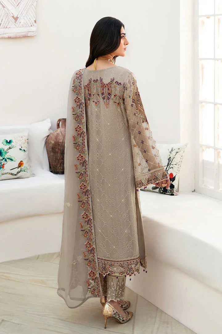Ramsha | Chevron Chiffon Collection | A-806 - Aqsa Fabrics