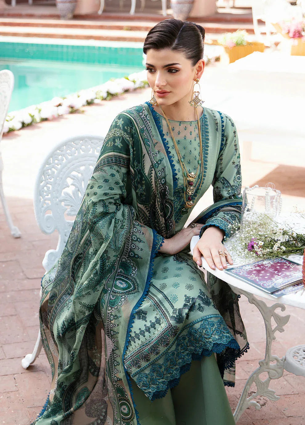 Gulaal | Summer Glow Lawn 24 | ANADIYA (GL-L-24V3-05) - Aqsa Fabrics