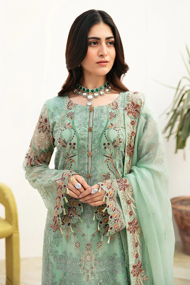 Ramsha | Chevron Chiffon Collection | A-804 - Aqsa Fabrics