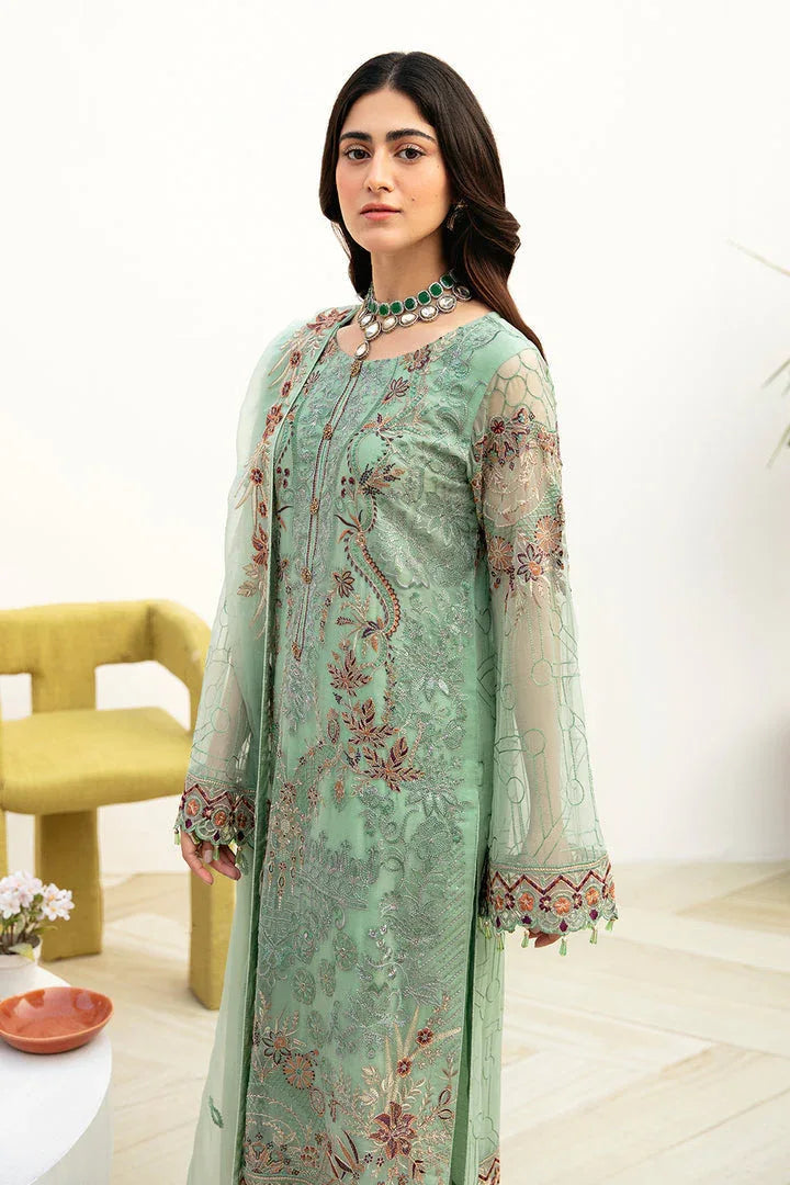 Ramsha | Chevron Chiffon Collection | A-804 - Aqsa Fabrics