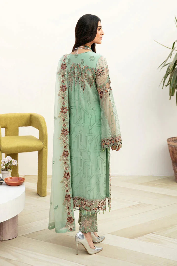 Ramsha | Chevron Chiffon Collection | A-804 - Aqsa Fabrics