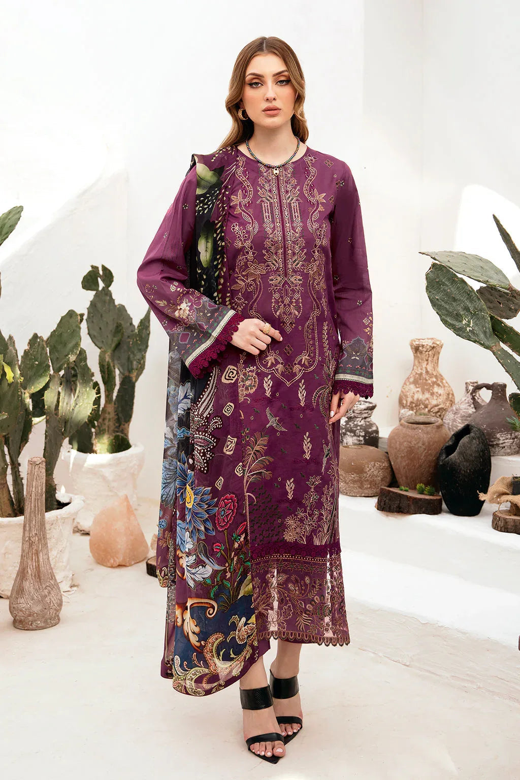 Ramsha | Ghazal Lawn 24 | G-205 - Aqsa Fabrics