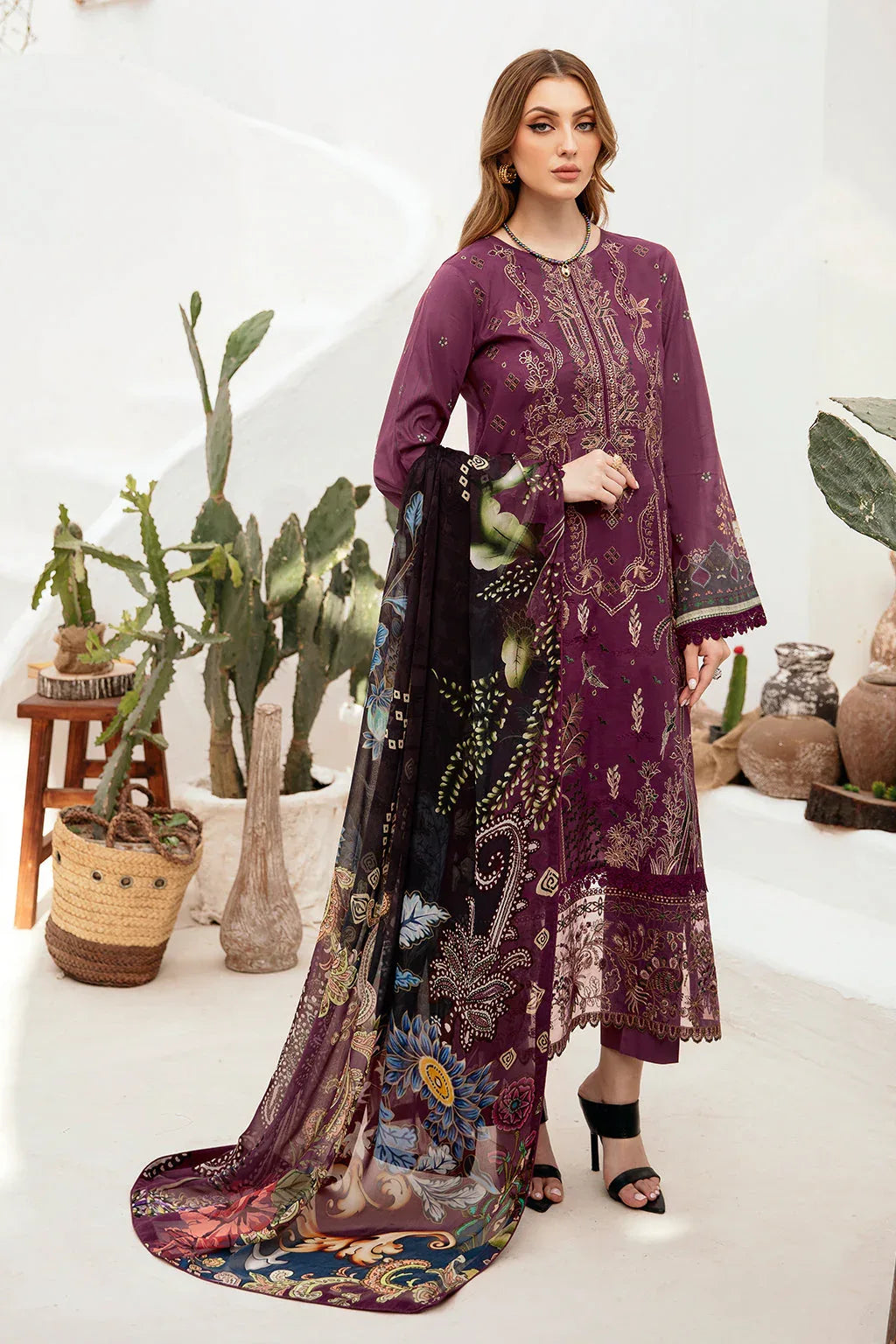 Ramsha | Ghazal Lawn 24 | G-205 - Aqsa Fabrics