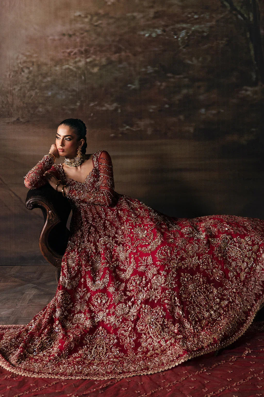 Afrozeh-The Brides Wedding Formal 3Pc Suit AFB-V1-07 Adelaide - Aqsa Fabrics