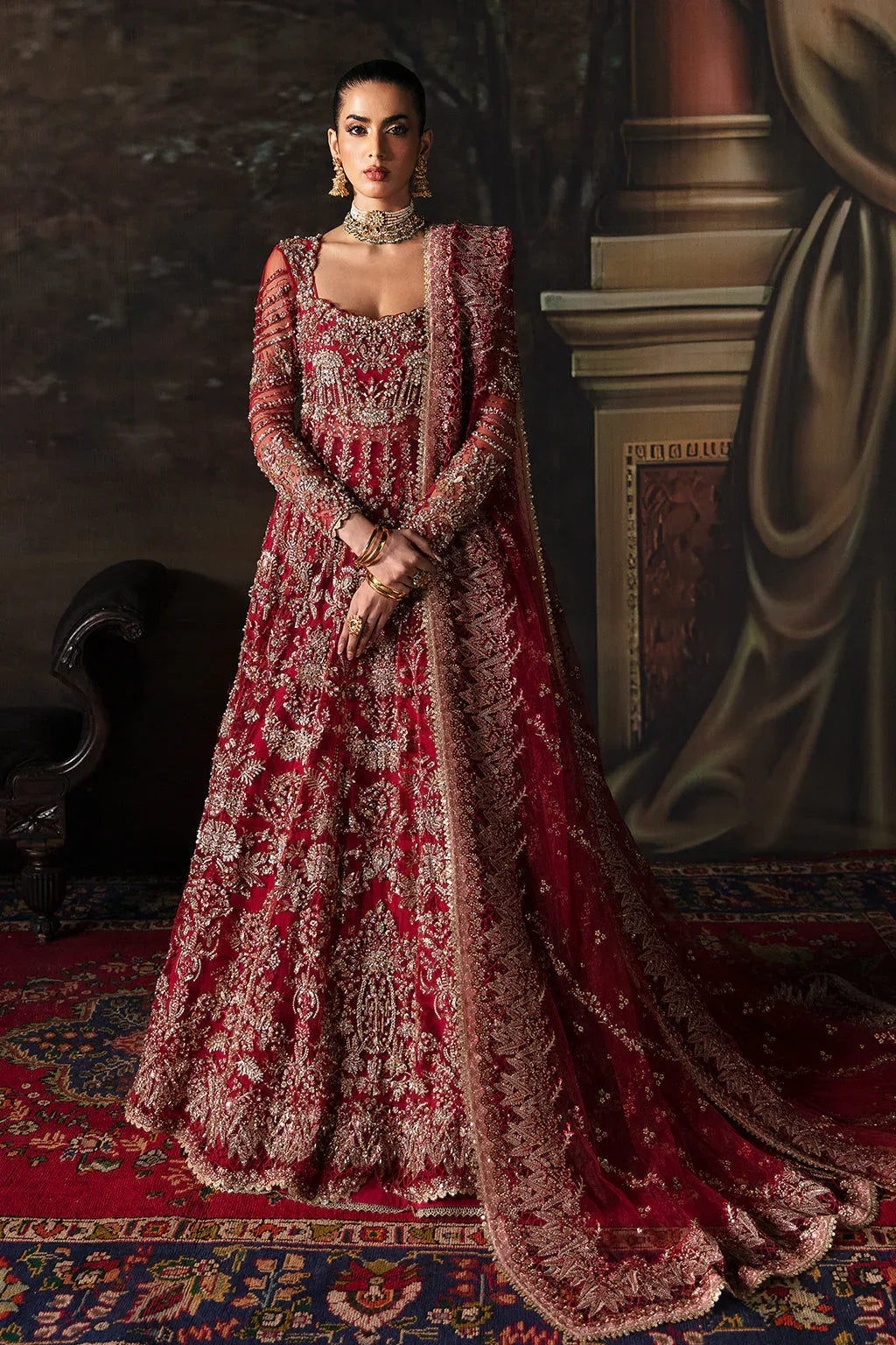 Afrozeh-The Brides Wedding Formal 3Pc Suit AFB-V1-07 Adelaide - Aqsa Fabrics