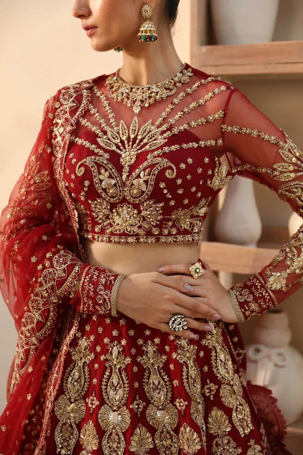 Akbar Aslam | Deewani Wedding Formals | Embyrlen - Aqsa Fabrics