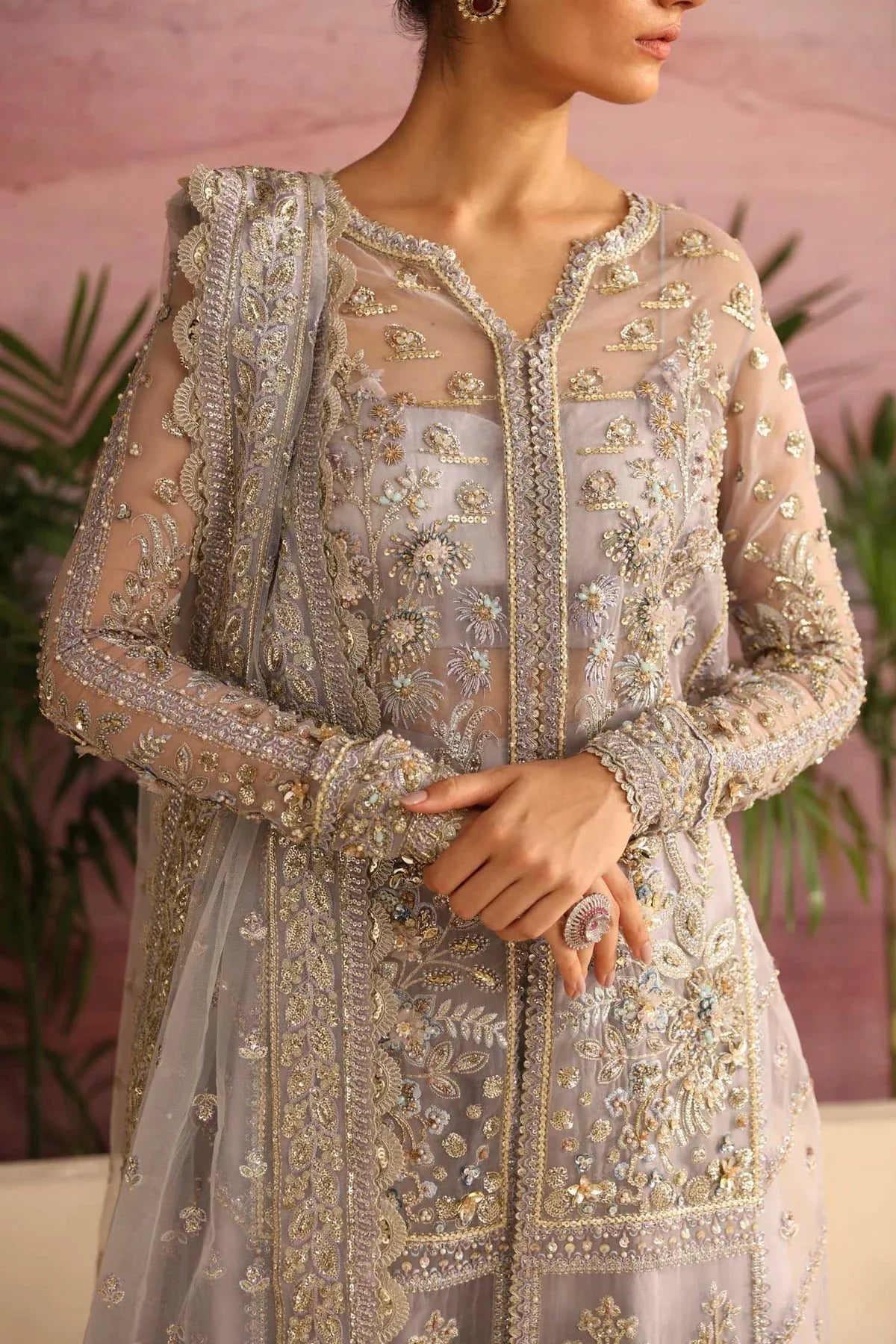 Akbar Aslam | Deewani Wedding Formals | Moonlit - Aqsa Fabrics