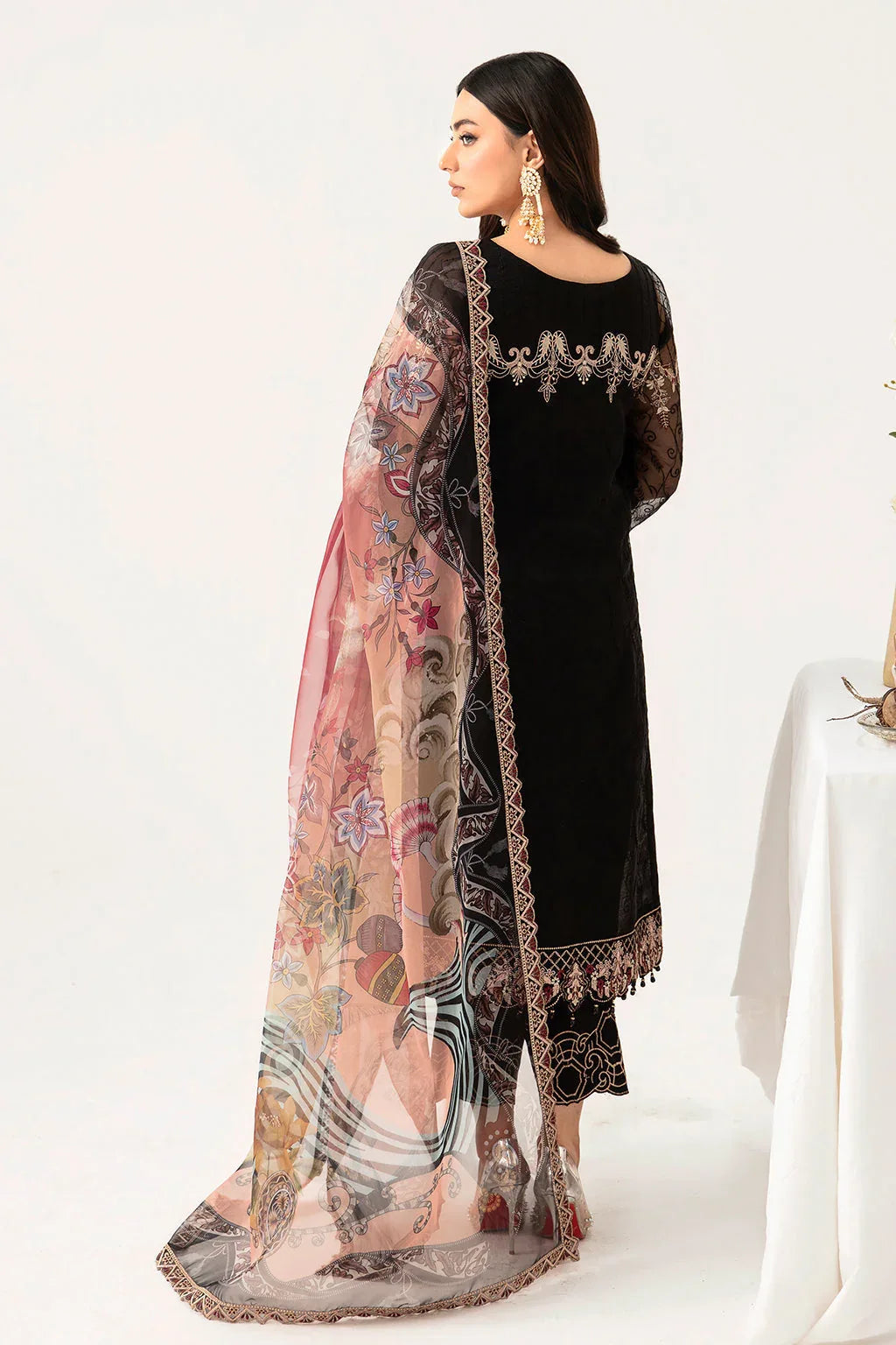Ramsha | Minhal Organza Collection | M-1105 - Aqsa Fabrics