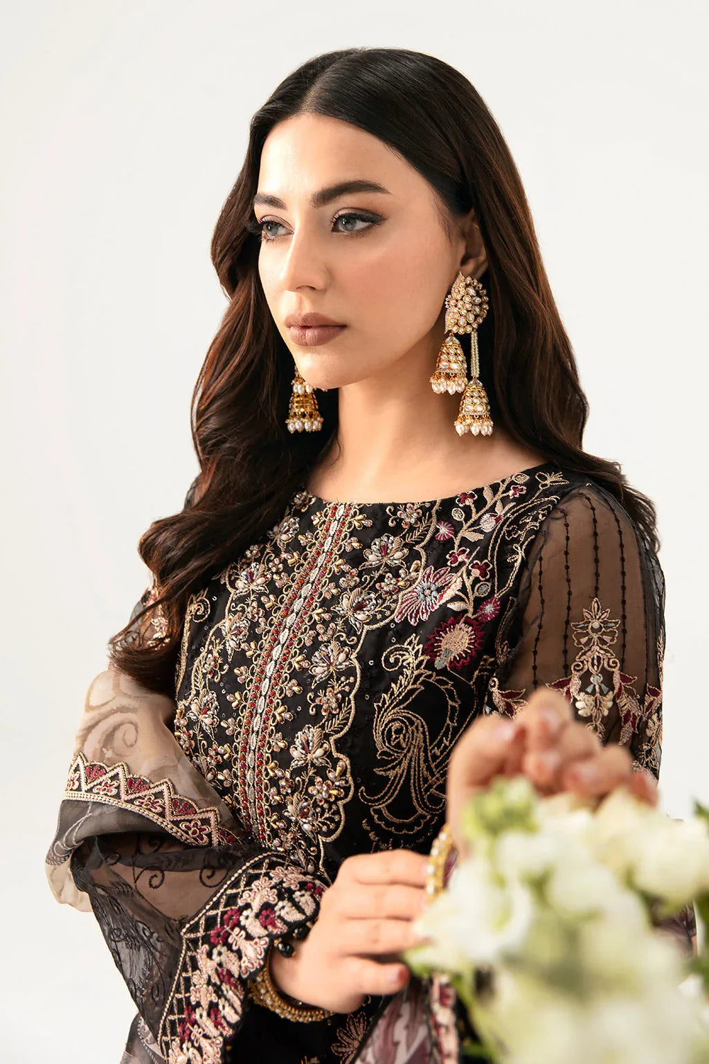 Ramsha | Minhal Organza Collection | M-1105 - Aqsa Fabrics