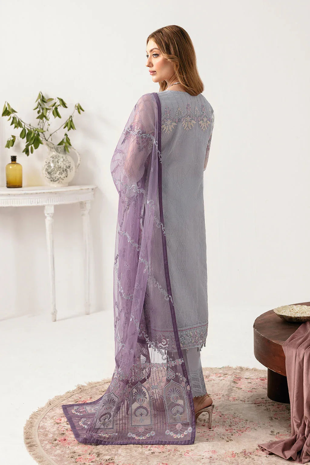 Ramsha | Minhal Organza Collection | M-1104 - Aqsa Fabrics