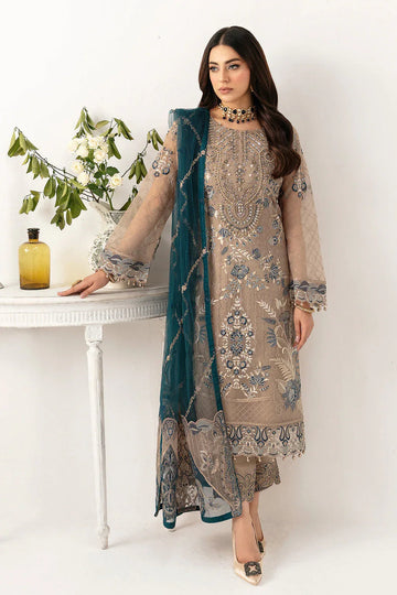 Ramsha | Minhal Organza Collection | M-1106 - Aqsa Fabrics