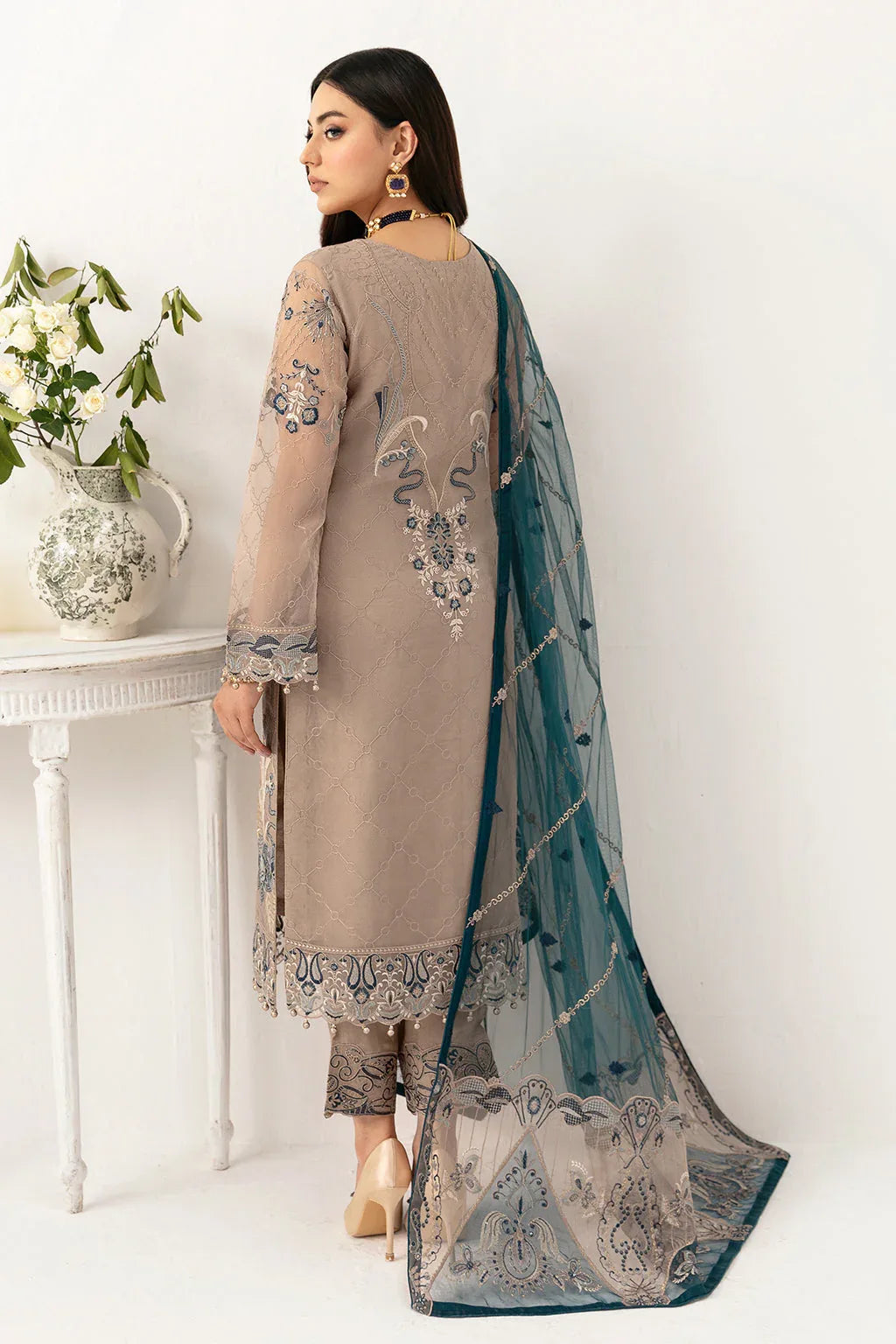Ramsha | Minhal Organza Collection | M-1106 - Aqsa Fabrics