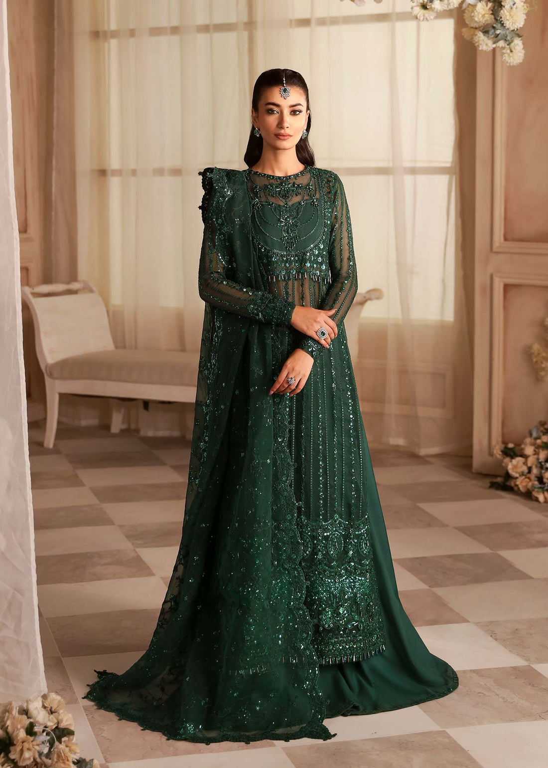 Akbar Aslam | Emeraude - Aqsa Fabrics