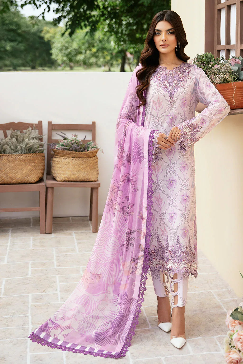 Ramsha | Rangrez Lawn Collection | N-504 - Aqsa Fabrics