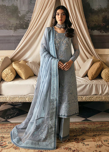 Gulaal | Embroidered Chiffon 23 | Zuria - Aqsa Fabrics