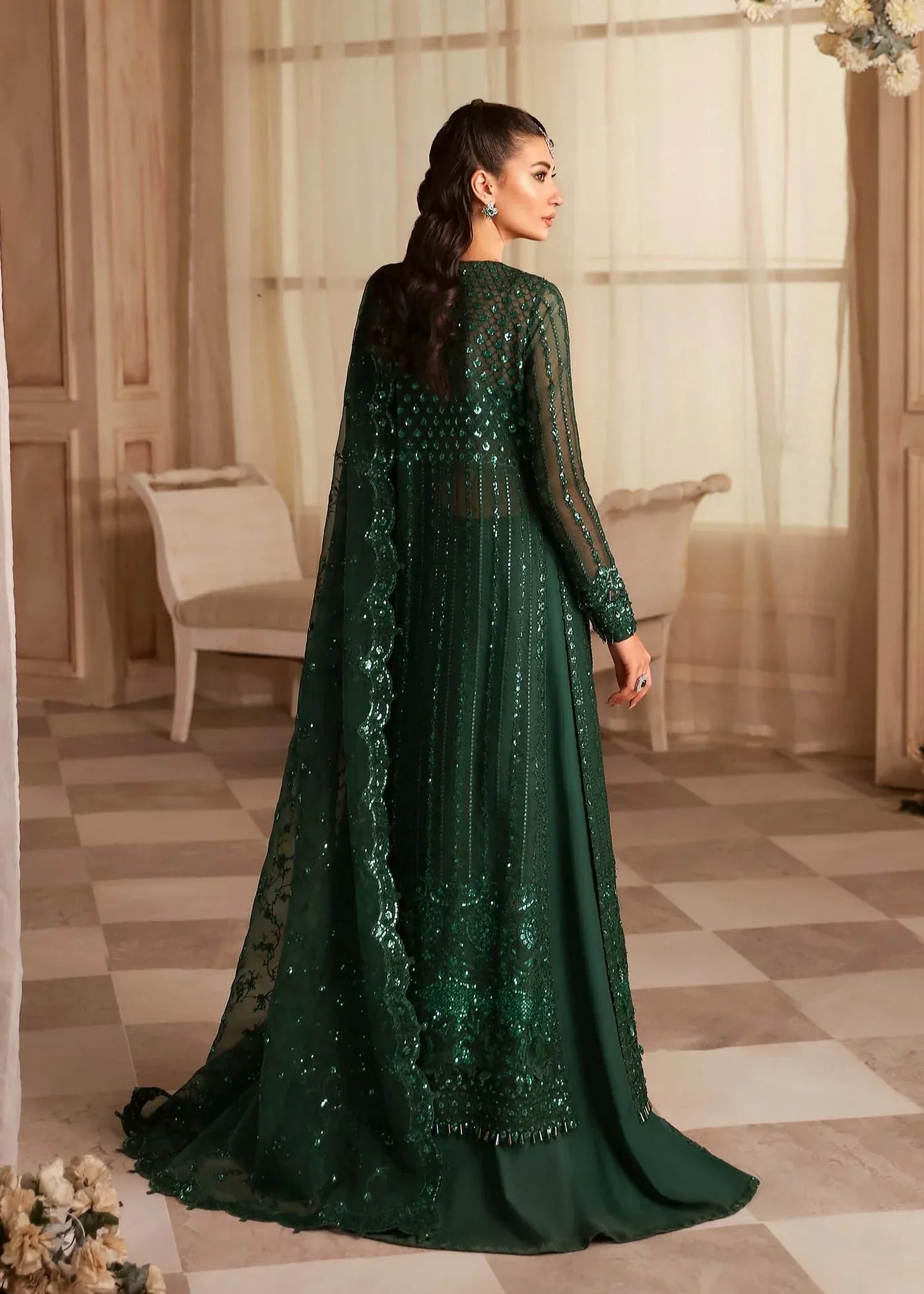 Akbar Aslam | Emeraude - Aqsa Fabrics