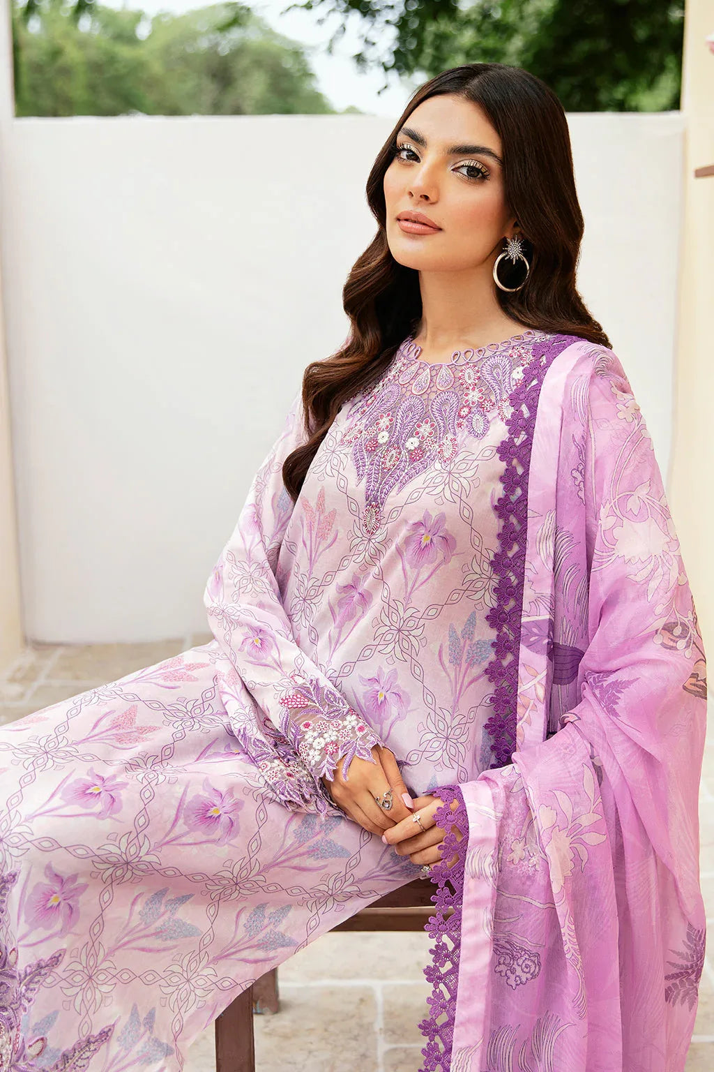 Ramsha | Rangrez Lawn Collection | N-504 - Aqsa Fabrics