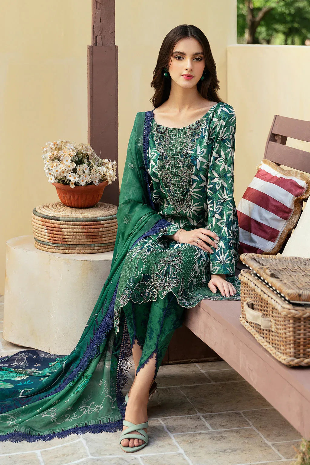 Ramsha | Rangrez Lawn Collection | N-507 - Aqsa Fabrics
