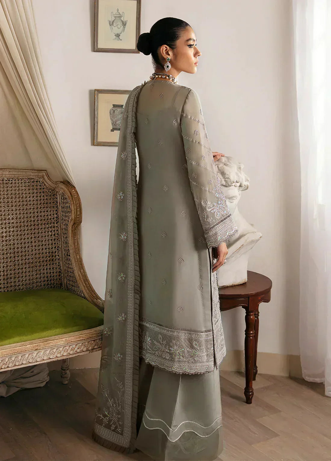 Gulaal | Embroidered Chiffon 23 | Sirena - Aqsa Fabrics