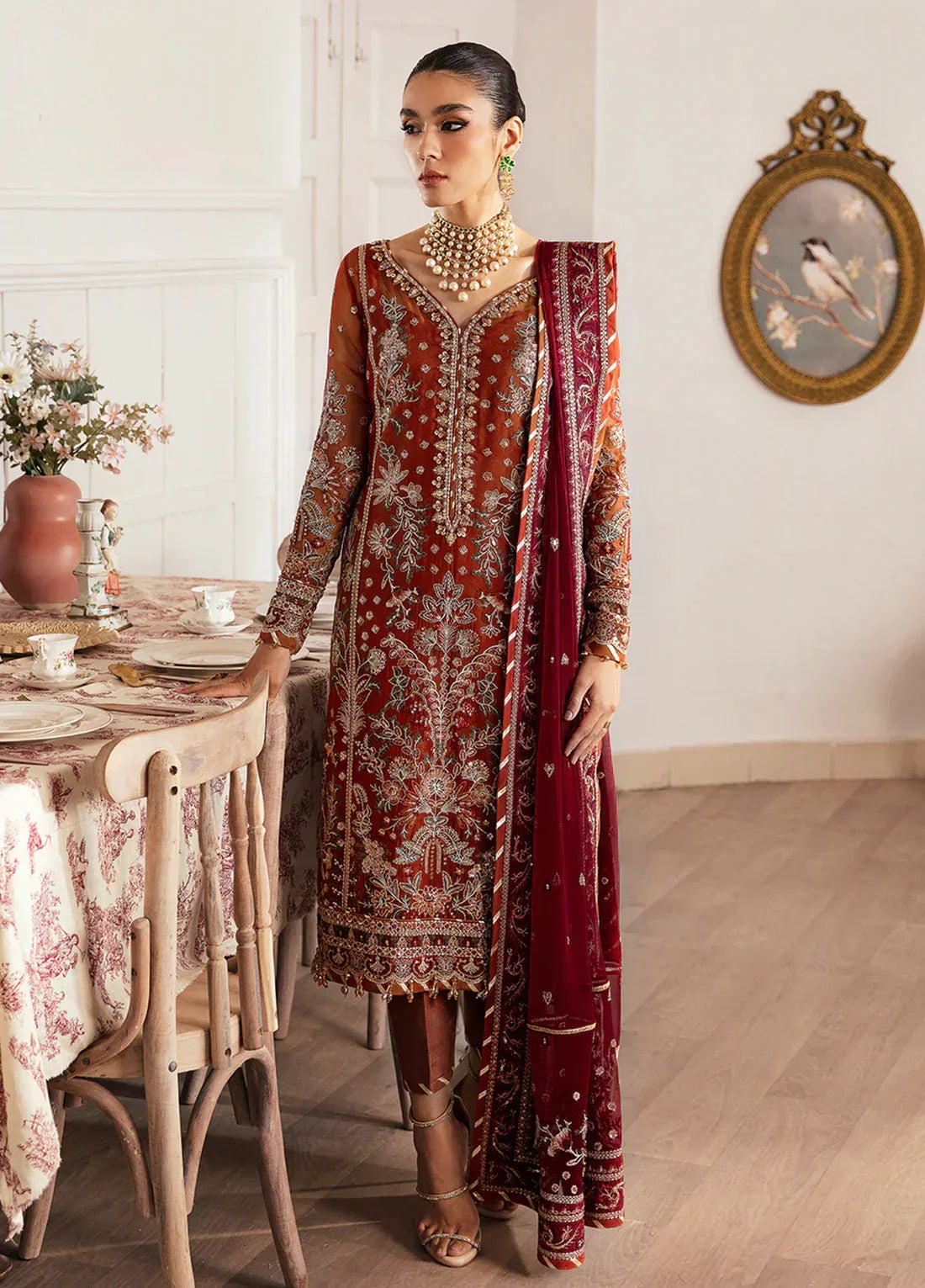 Gulaal | Embroidered Chiffon 23 | LAIRA - Aqsa Fabrics