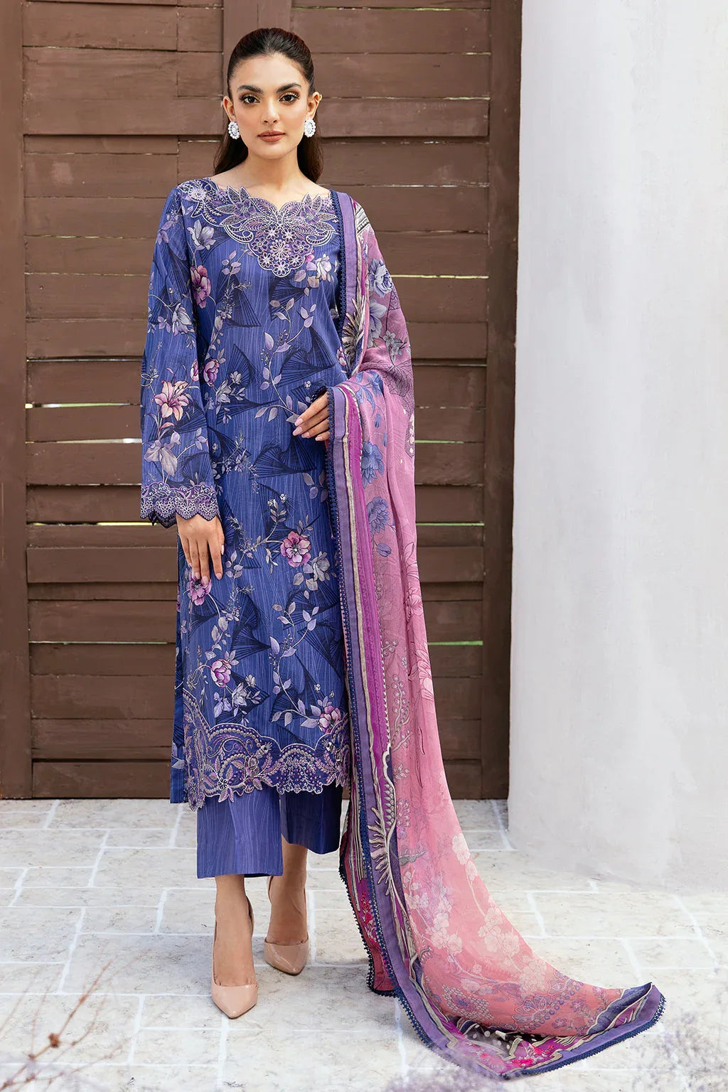 Ramsha | Rangrez Lawn Collection | N-509 - Aqsa Fabrics