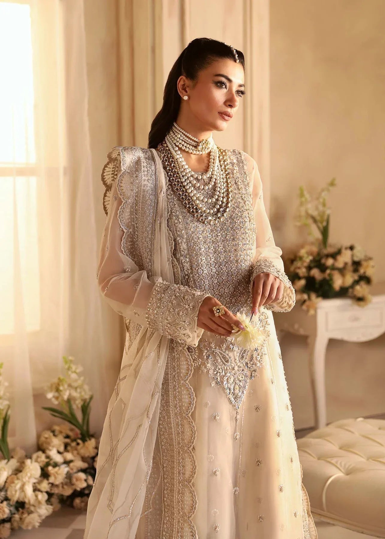 Akbar Aslam | Aleia Luxury Formals | Azucena - Aqsa Fabrics