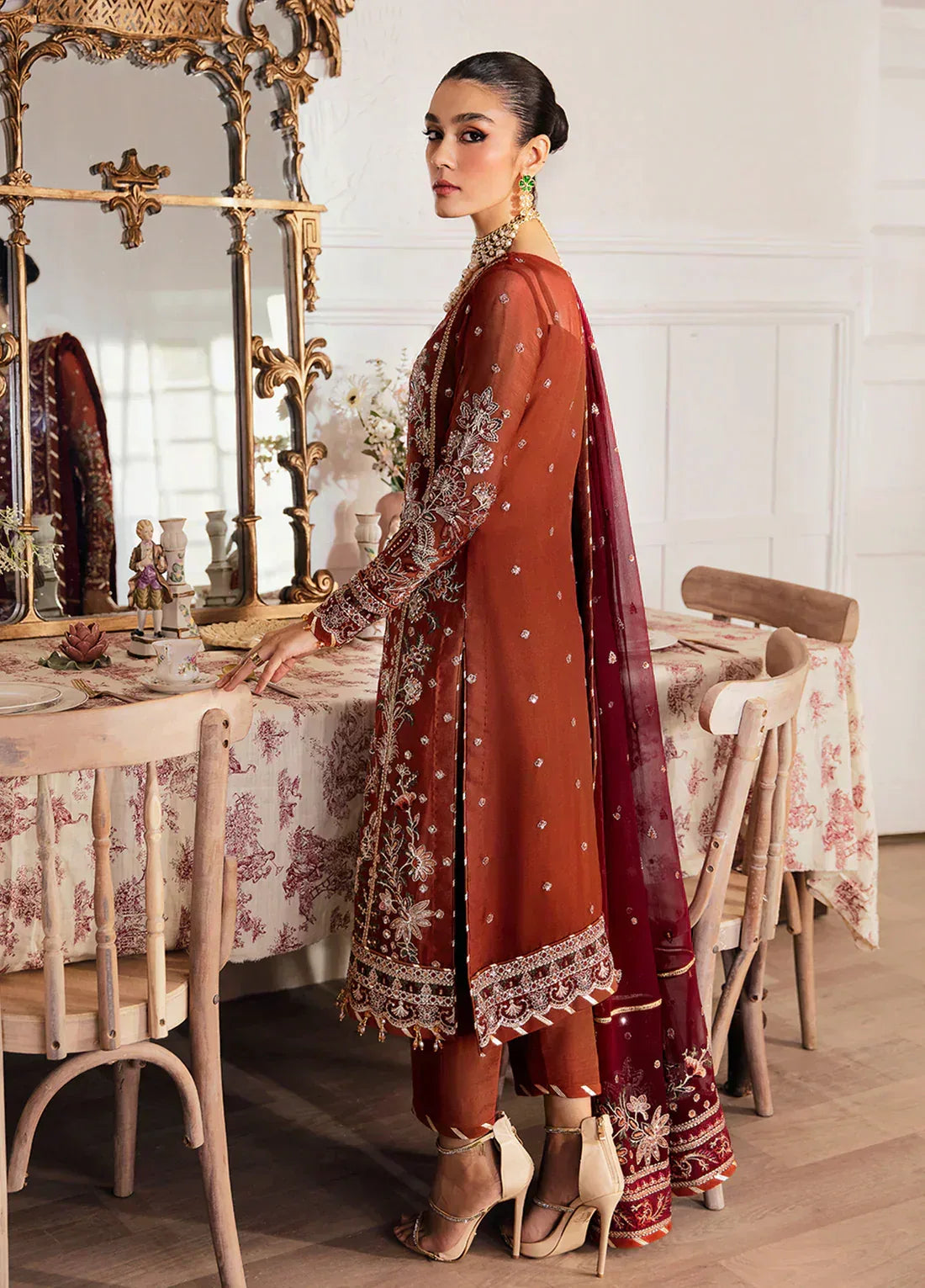 Gulaal | Embroidered Chiffon 23 | LAIRA - Aqsa Fabrics