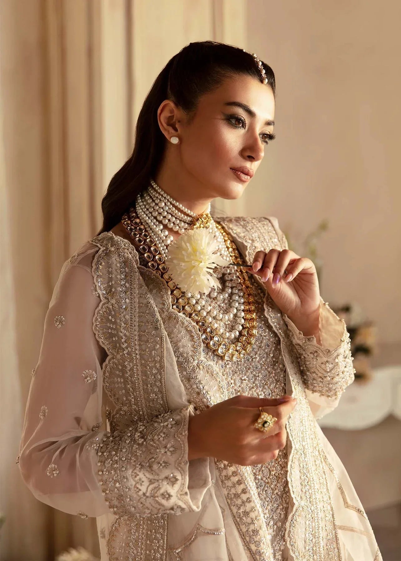 Akbar Aslam | Aleia Luxury Formals | Azucena - Aqsa Fabrics