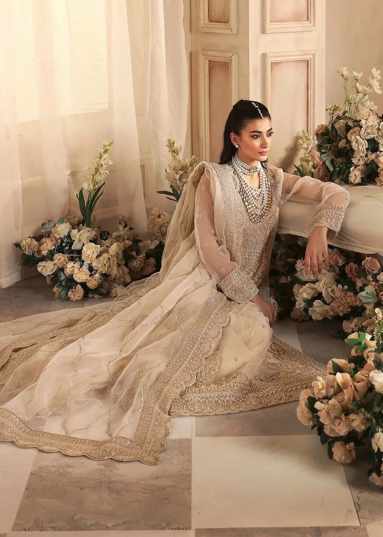 Akbar Aslam | Aleia Luxury Formals | Azucena - Aqsa Fabrics