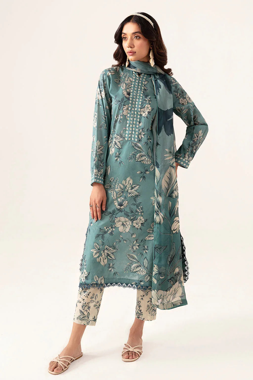 Ramsha | Pinted Lawn | RP-104 - Aqsa Fabrics