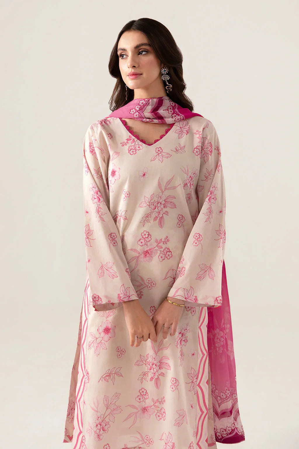Ramsha | Pinted Lawn | RP-105 - Aqsa Fabrics